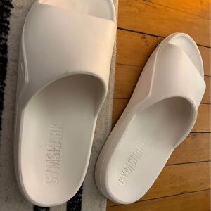 Gymshark Classic White Slides